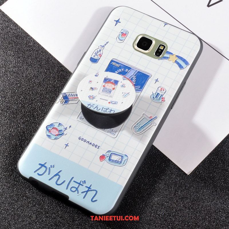 Etui Samsung Galaxy S6 Telefon Komórkowy Wspornik All Inclusive, Pokrowce Samsung Galaxy S6 Nubuku Nowy Niebieski