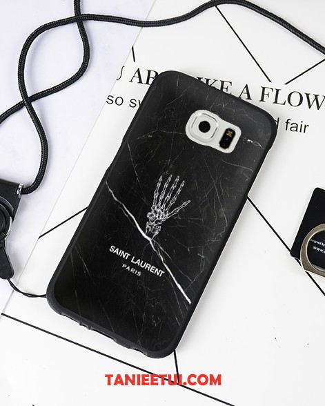 Etui Samsung Galaxy S6 Wiszące Ozdoby Krata Ring, Futerał Samsung Galaxy S6 Telefon Komórkowy Gwiazda Miękki