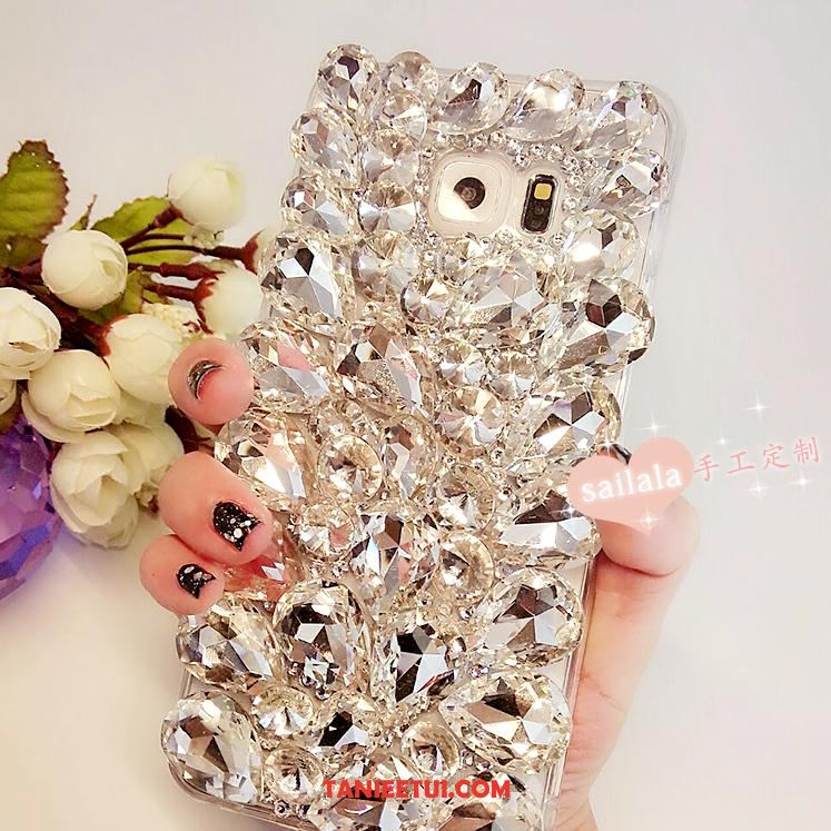 Etui Samsung Galaxy S7 Edge Gwiazda Telefon Komórkowy Silikonowe, Pokrowce Samsung Galaxy S7 Edge Rhinestone Biały