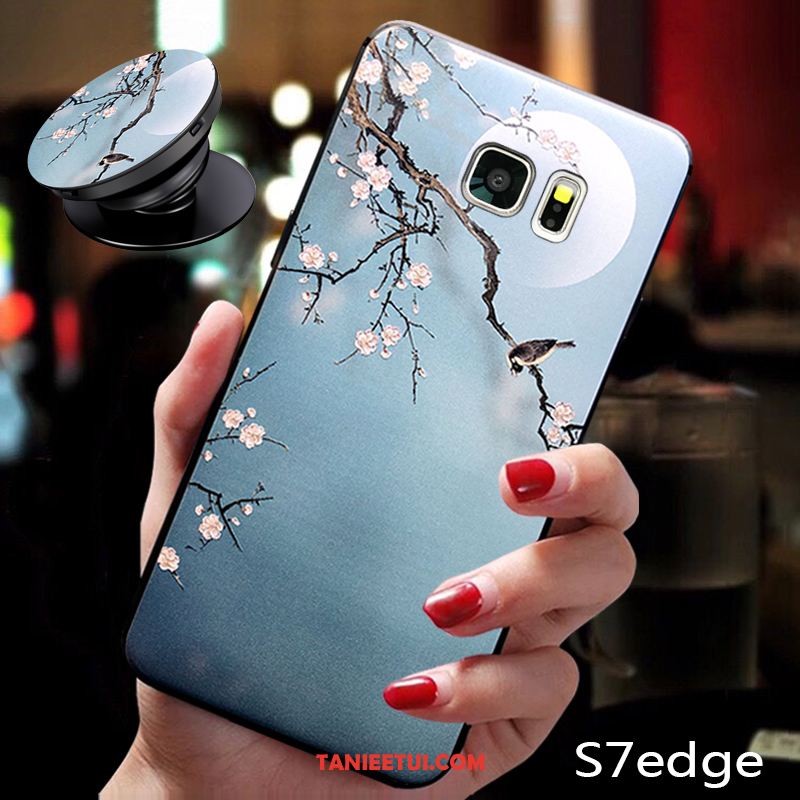 Etui Samsung Galaxy S7 Edge Miękki All Inclusive Tendencja, Futerał Samsung Galaxy S7 Edge Anti-fall Niebieski Wiszące Ozdoby