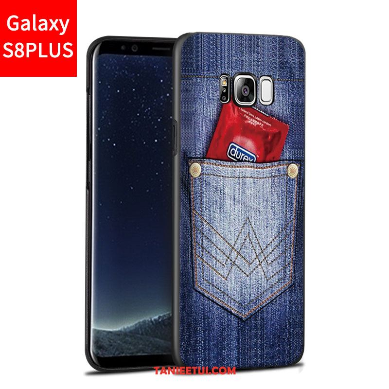 Etui Samsung Galaxy S8+ Anti-fall Gwiazda Nubuku, Futerał Samsung Galaxy S8+ Relief Niebieski Ochraniacz