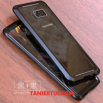 Etui Samsung Galaxy S8+ Telefon Komórkowy Anti-fall Czarny, Futerał Samsung Galaxy S8+ Ochraniacz Granica Szkło