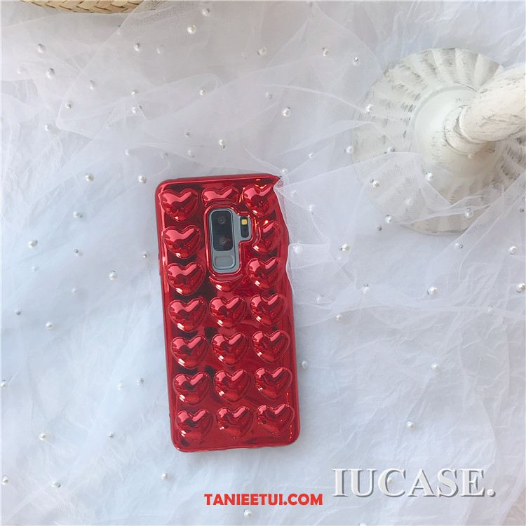 Etui Samsung Galaxy S9+ Czerwony Trójwymiarowy Miękki, Obudowa Samsung Galaxy S9+ All Inclusive Telefon Komórkowy Tendencja