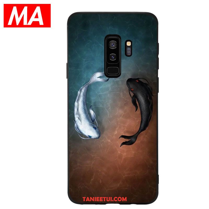 Etui Samsung Galaxy S9+ Ochraniacz Czerwony Silikonowe, Pokrowce Samsung Galaxy S9+ Czarny Miękki Biały