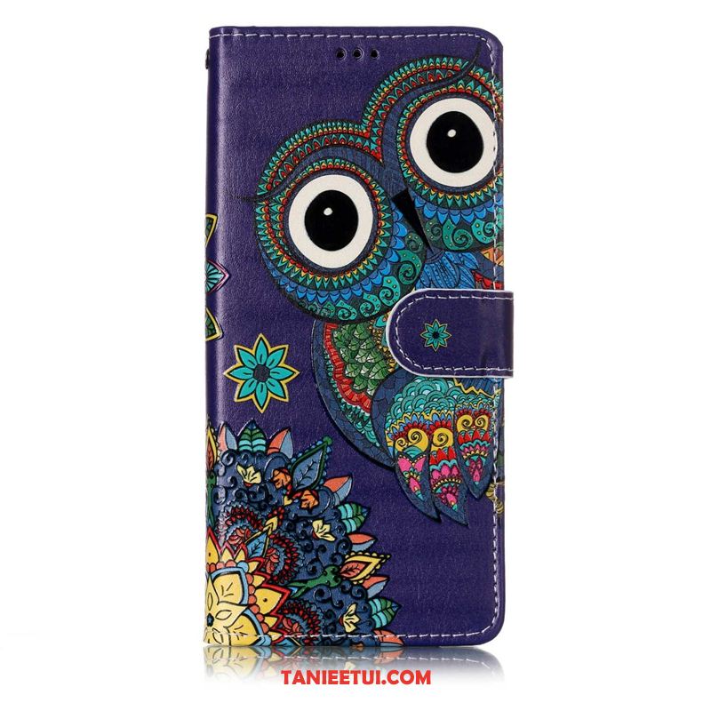 Etui Samsung Galaxy S9+ Purpurowy Ochraniacz Kotek, Obudowa Samsung Galaxy S9+ Skórzany Futerał Telefon Komórkowy Relief