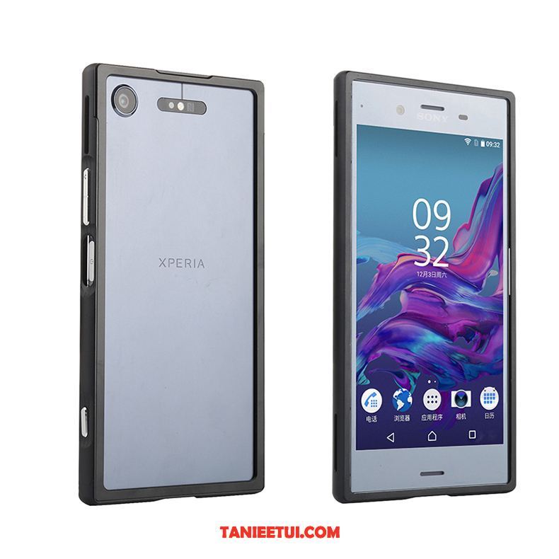 Etui Sony Xperia Xz1 Metal Cienkie Czarny, Obudowa Sony Xperia Xz1 Trudno Granica Telefon Komórkowy