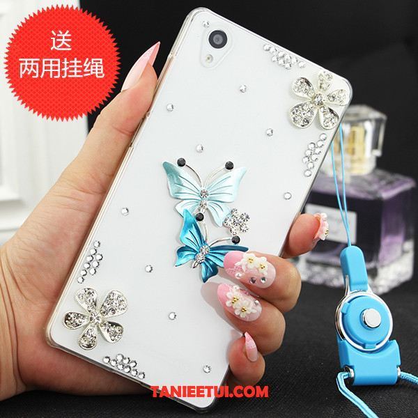 Etui Sony Xperia Z3+ Rhinestone Ochraniacz Niebieski, Pokrowce Sony Xperia Z3+ Telefon Komórkowy Anti-fall