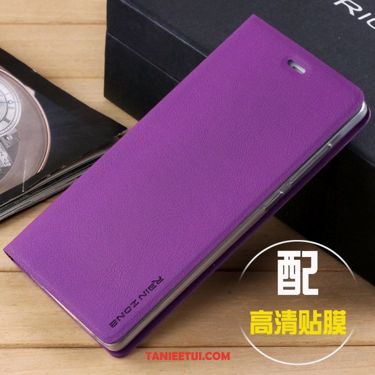 Etui Xiaomi Mi 8 Anti-fall Mały Skórzany Futerał, Obudowa Xiaomi Mi 8 Telefon Komórkowy Purpurowy Beige