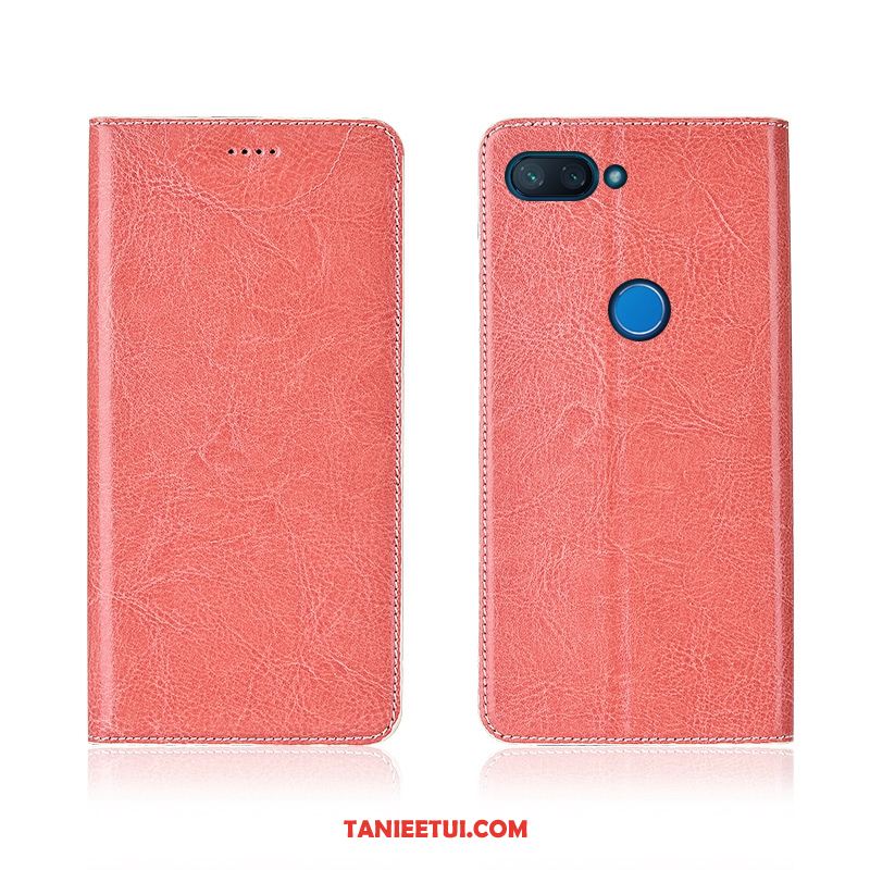 Etui Xiaomi Mi 8 Lite Anti-fall Wzór Klapa, Pokrowce Xiaomi Mi 8 Lite All Inclusive Mały Różowe Beige