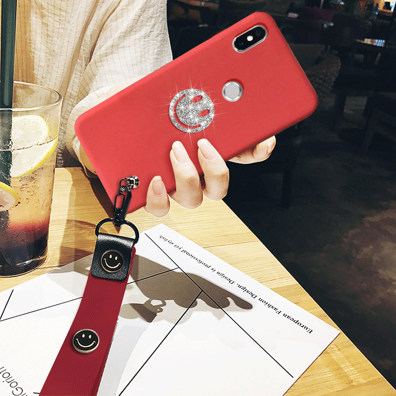 Etui Xiaomi Mi 8 Pro Cienka Wzór Ochraniacz, Obudowa Xiaomi Mi 8 Pro Kreatywne Czerwony Telefon Komórkowy Beige