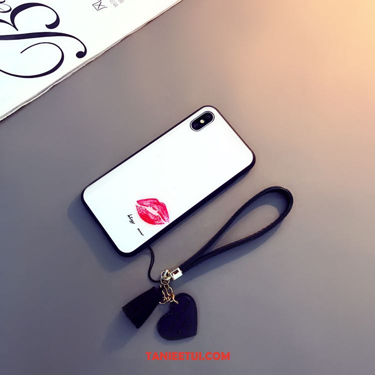 Etui Xiaomi Mi 8 Pro Mały All Inclusive Usta, Obudowa Xiaomi Mi 8 Pro Osobowość Szkło Telefon Komórkowy Beige