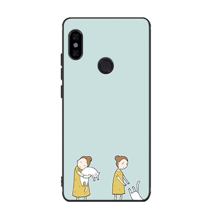 Etui Xiaomi Mi 8 Se Zielony Anti-fall Ochraniacz, Obudowa Xiaomi Mi 8 Se All Inclusive Kreskówka Mały Beige