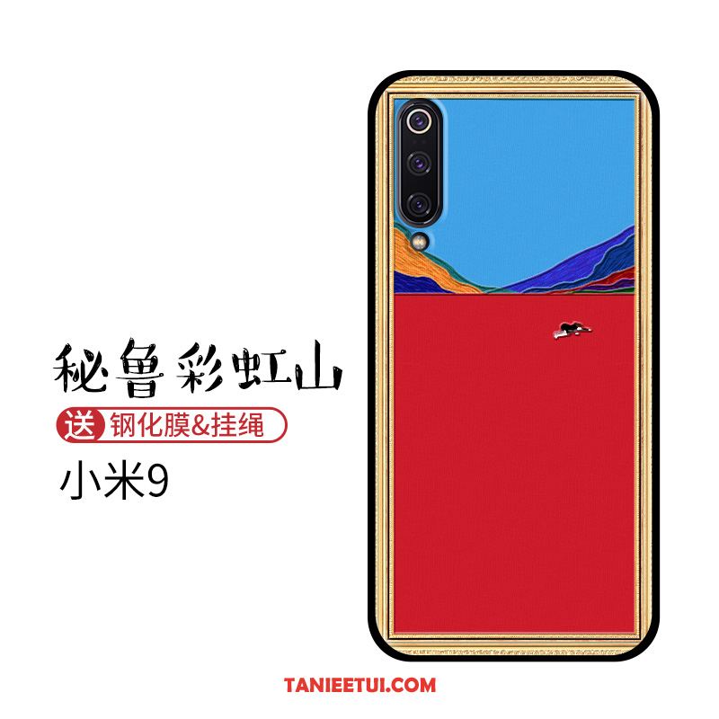 Etui Xiaomi Mi 9 Kreatywne Mały Wiszące Ozdoby, Futerał Xiaomi Mi 9 Miękki Vintage Wzór Beige