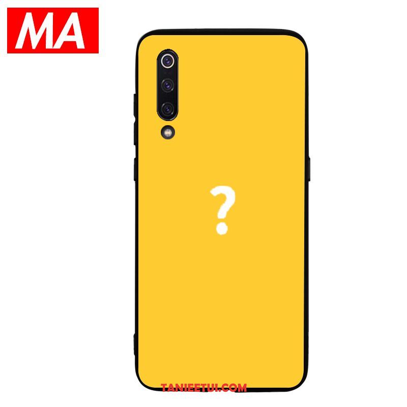 Etui Xiaomi Mi 9 Proste Młodzież Żółty, Futerał Xiaomi Mi 9 Wzór Mały Silikonowe Beige