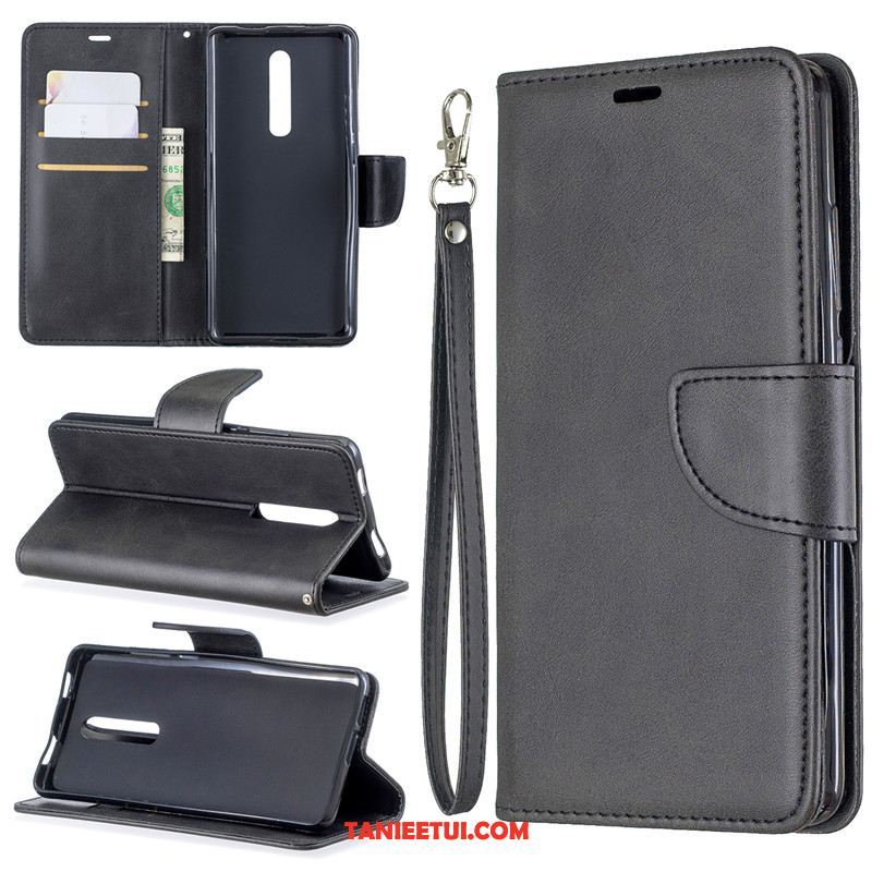 Etui Xiaomi Mi 9t Pro Klapa Anti-fall Ochraniacz, Obudowa Xiaomi Mi 9t Pro Czarny Skórzany Futerał Czerwony Beige