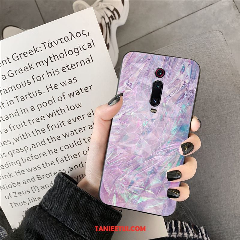 Etui Xiaomi Mi 9t Pro Telefon Komórkowy Nowy Kształt Diamentu, Obudowa Xiaomi Mi 9t Pro Kolor Wzór Czerwony Beige