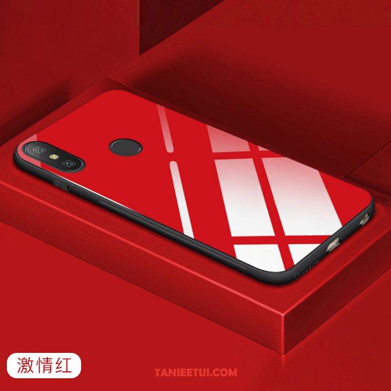 Etui Xiaomi Mi A2 Ochraniacz Czerwony Telefon Komórkowy, Obudowa Xiaomi Mi A2 Szkło Hartowane Mały Beige