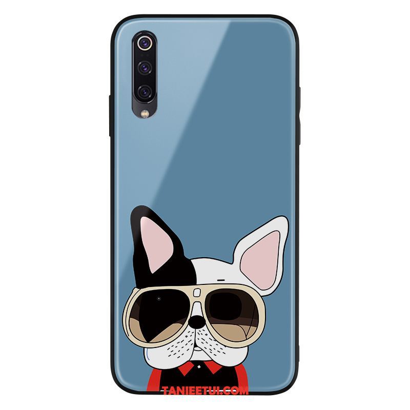 Etui Xiaomi Mi A3 Piękny Czerwony Netto Mały, Obudowa Xiaomi Mi A3 Tendencja Szkło Psy Beige