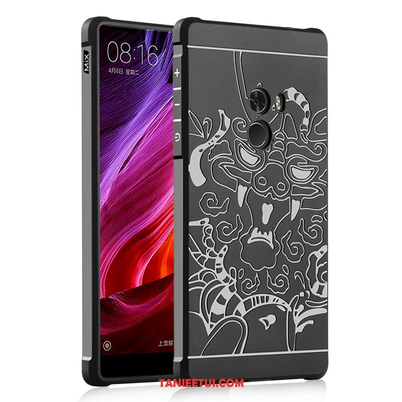 Etui Xiaomi Mi Mix 2 Mały Ochraniacz Silikonowe, Pokrowce Xiaomi Mi Mix 2 Relief Miękki Anti-fall Beige