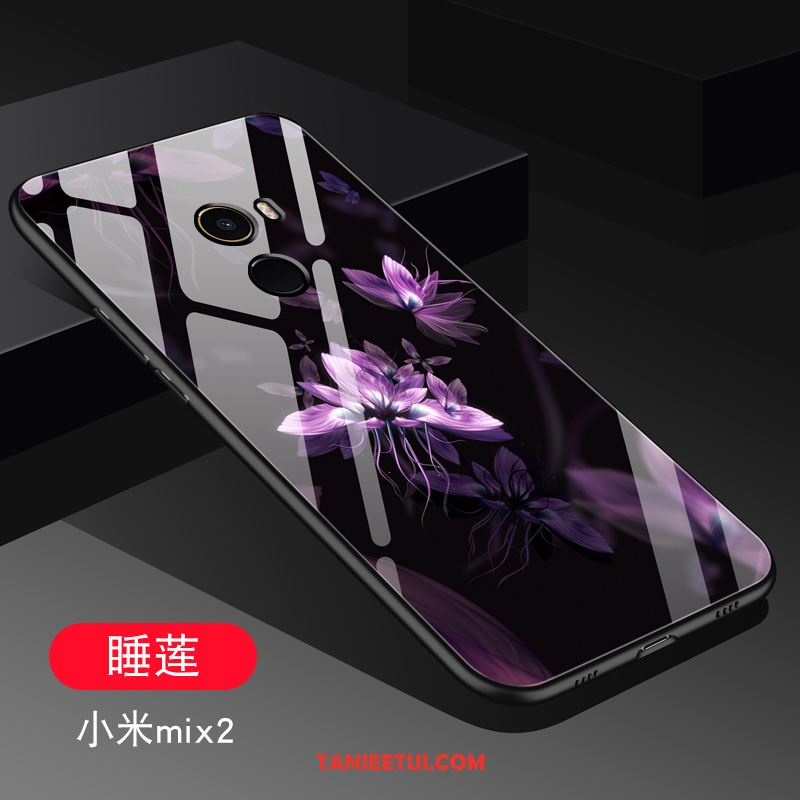 Etui Xiaomi Mi Mix 2 Ochraniacz Szkło Miękki, Pokrowce Xiaomi Mi Mix 2 Tendencja Telefon Komórkowy Purpurowy Beige