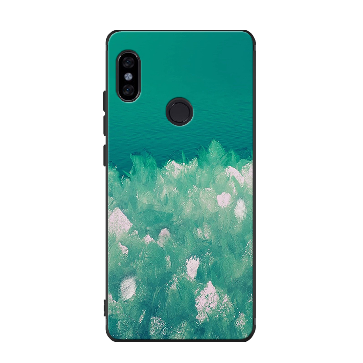 Etui Xiaomi Mi Mix 2s Anti-fall Telefon Komórkowy Obraz Olejny, Obudowa Xiaomi Mi Mix 2s Zielony Mały Luksusowy Beige