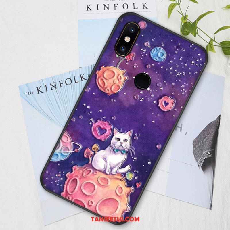 Etui Xiaomi Mi Mix 2s Miękki Anti-fall All Inclusive, Pokrowce Xiaomi Mi Mix 2s Purpurowy Z Haftem Nowy Beige