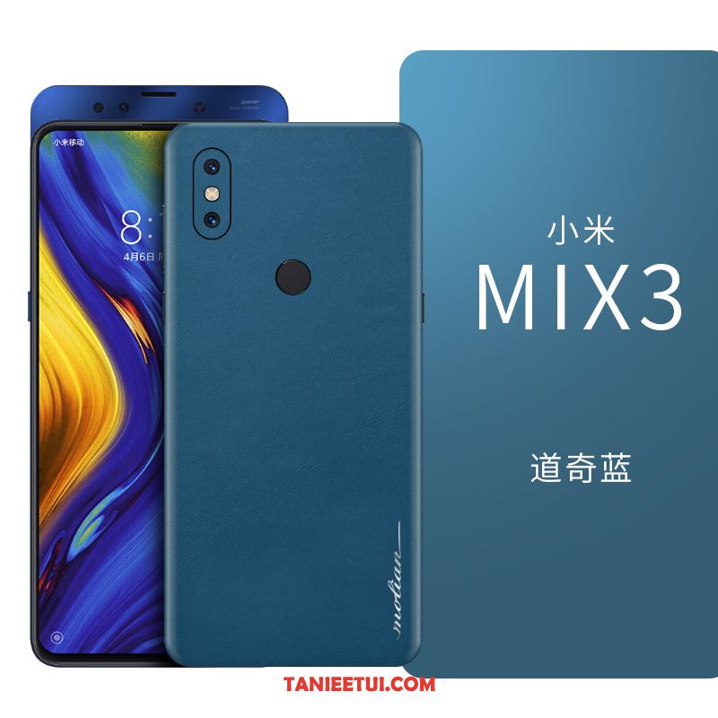 Etui Xiaomi Mi Mix 3 Ciemno Niebieski Cienkie Anti-fall, Obudowa Xiaomi Mi Mix 3 Kreatywne Czerwony Netto Wysoki Koniec Beige