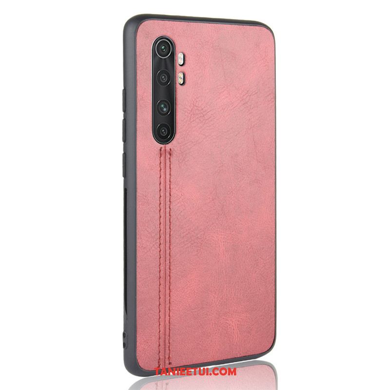 Etui Xiaomi Mi Note 10 Lite Młodzież Telefon Komórkowy Bydło, Futerał Xiaomi Mi Note 10 Lite Wzór Czerwony Mały Beige