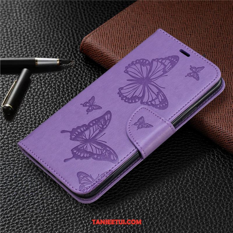 Etui Xiaomi Mi Note 10 Ochraniacz Wiszące Ozdoby Purpurowy, Pokrowce Xiaomi Mi Note 10 Mały Jednolity Kolor Telefon Komórkowy Beige