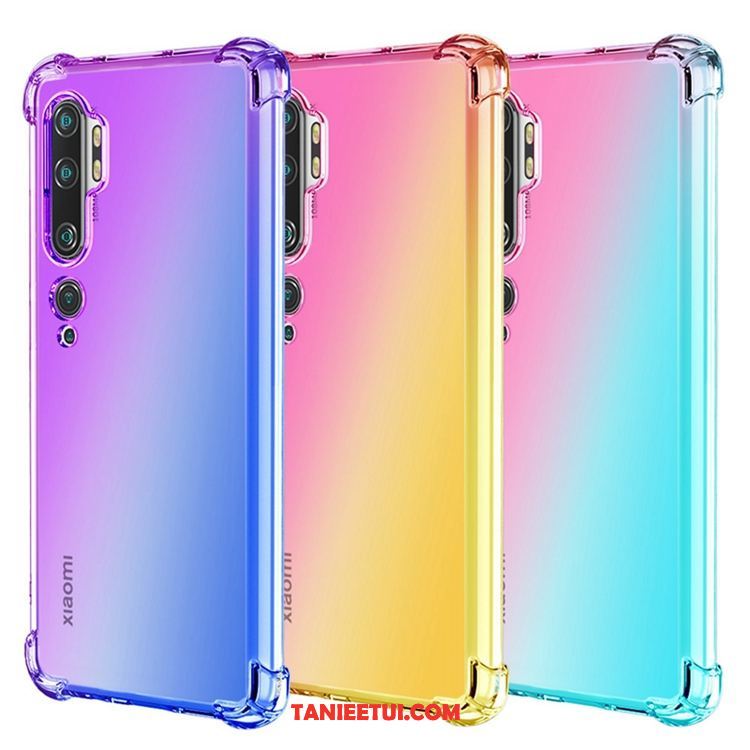 Etui Xiaomi Mi Note 10 Silikonowe Różowe Telefon Komórkowy, Obudowa Xiaomi Mi Note 10 Balon Tęcza All Inclusive Beige