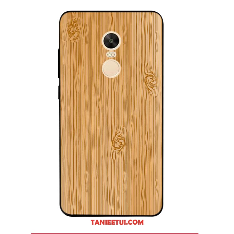 Etui Xiaomi Redmi 5 Plus Czerwony Telefon Komórkowy Nubuku, Obudowa Xiaomi Redmi 5 Plus Vintage Proste Ziarno Drewna Braun Beige