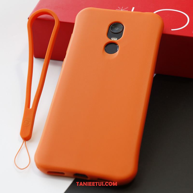 Etui Xiaomi Redmi 5 Plus Nubuku Telefon Komórkowy All Inclusive, Pokrowce Xiaomi Redmi 5 Plus Anti-fall Miękki Płótno Orange Beige