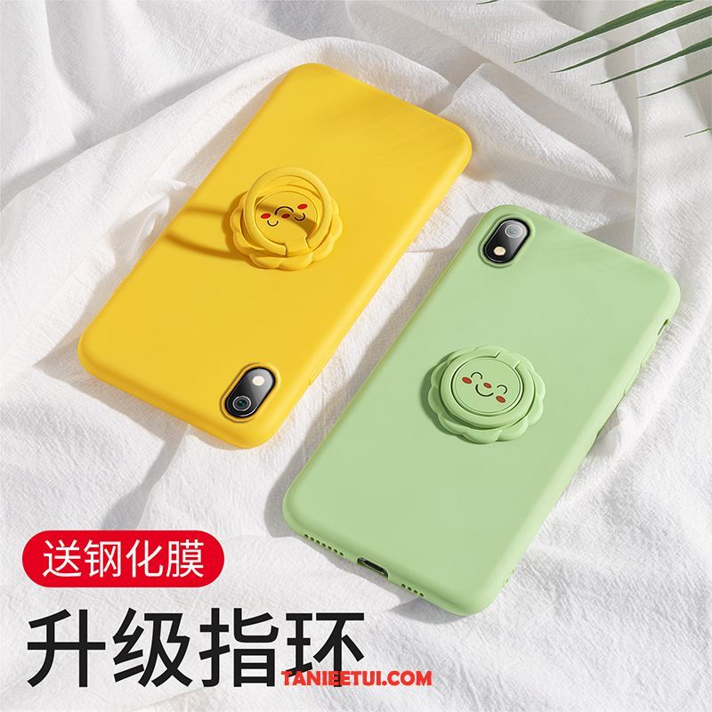 Etui Xiaomi Redmi 7a Czerwony Tendencja Żółty, Pokrowce Xiaomi Redmi 7a Miękki Świeży Ring Beige