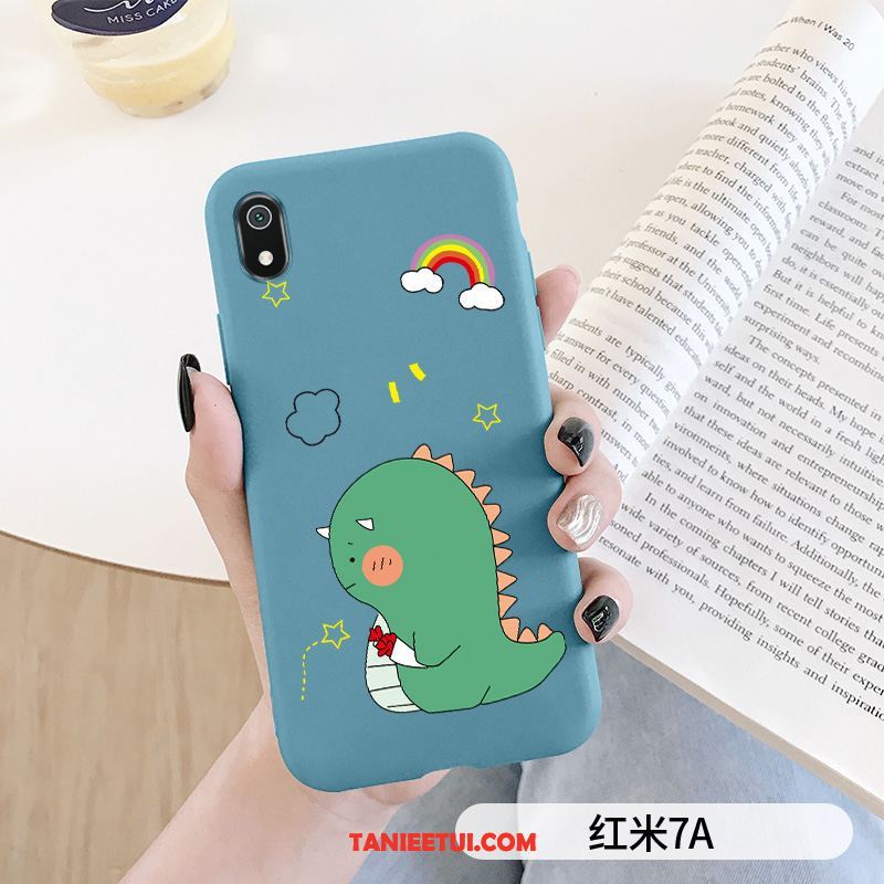 Etui Xiaomi Redmi 7a Piękny Tendencja Niebieski, Pokrowce Xiaomi Redmi 7a Nubuku Cienkie Smok Beige