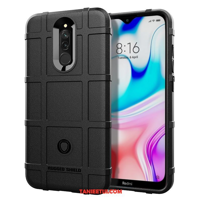 Etui Xiaomi Redmi 8 Anti-fall Telefon Komórkowy Czarny, Futerał Xiaomi Redmi 8 All Inclusive Ochraniacz Silikonowe Beige