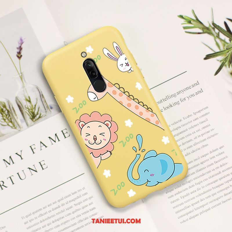 Etui Xiaomi Redmi 8 Cienkie Żółty Silikonowe, Obudowa Xiaomi Redmi 8 Czerwony Netto All Inclusive Piękny Beige