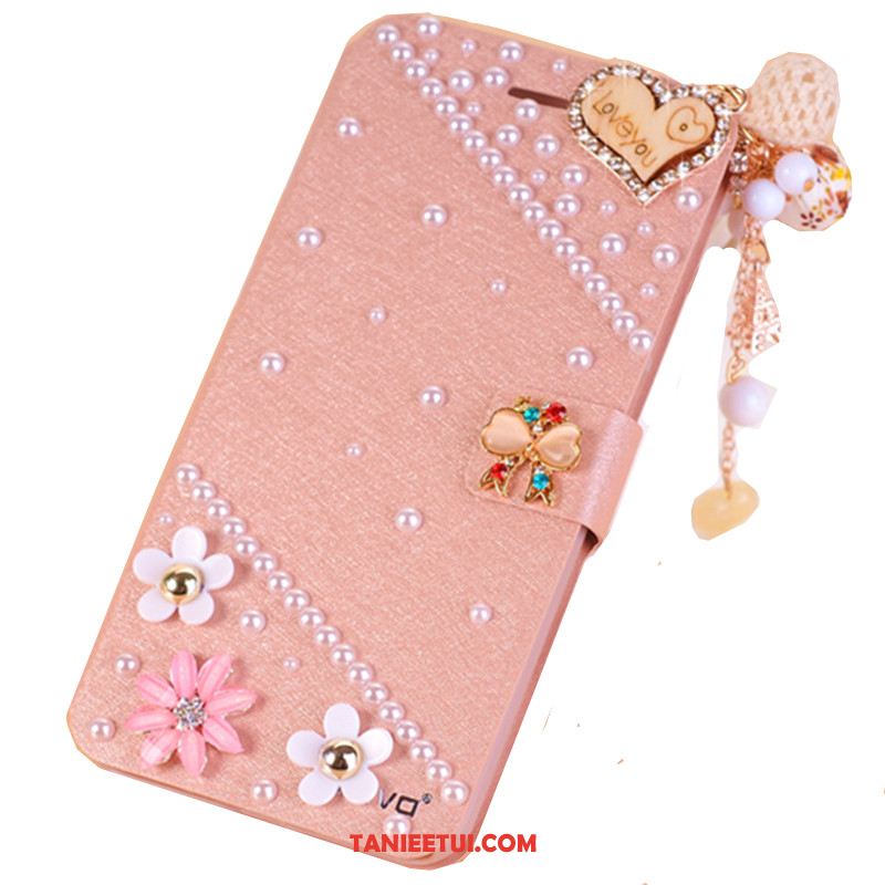 Etui Xiaomi Redmi Note 5 Różowe Czerwony Rhinestone, Pokrowce Xiaomi Redmi Note 5 Ochraniacz Anti-fall Klapa Beige