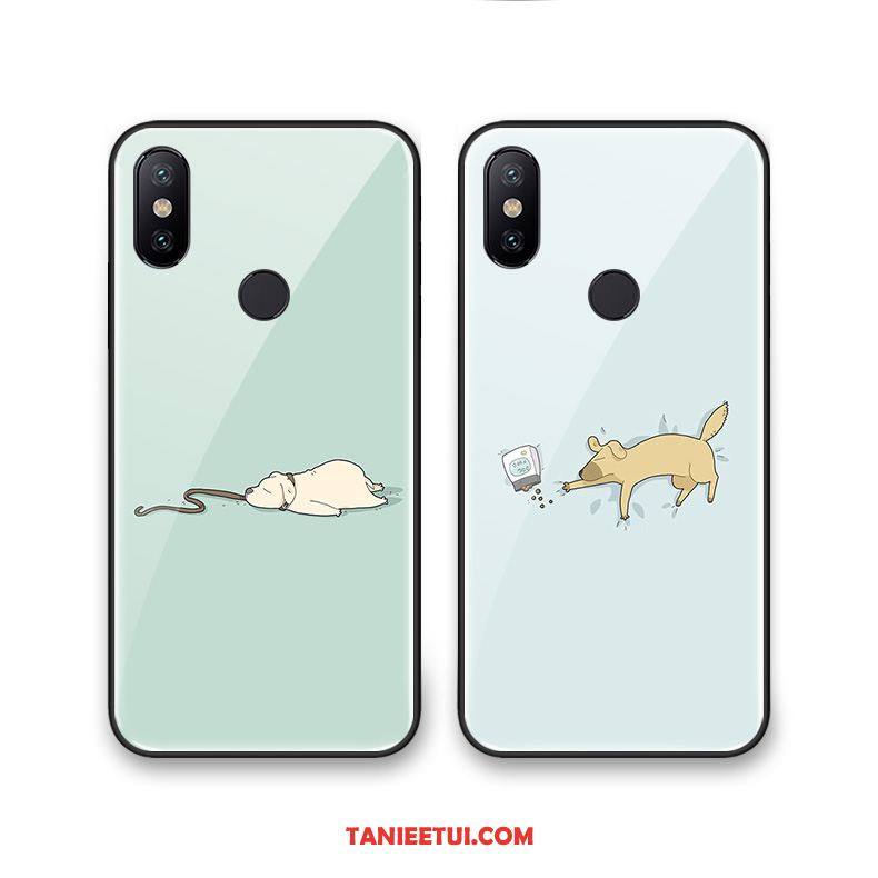 Etui Xiaomi Redmi Note 5 Zielony Telefon Komórkowy Szkło, Obudowa Xiaomi Redmi Note 5 Kreskówka Mały Psy Beige