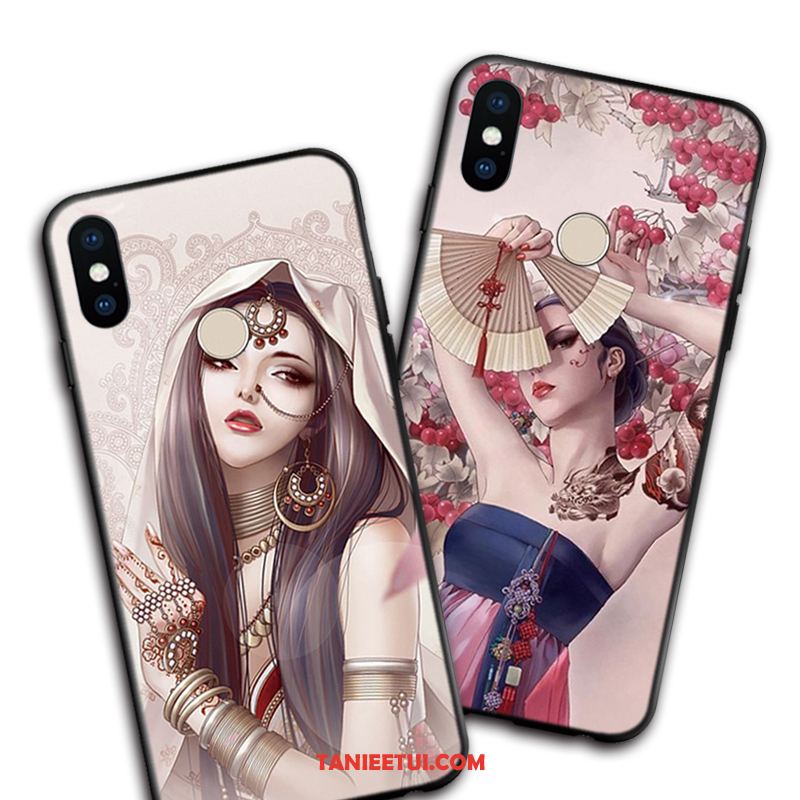 Etui Xiaomi Redmi S2 Telefon Komórkowy Sakura Tatuaż, Pokrowce Xiaomi Redmi S2 Miękki Mały Czerwony Beige