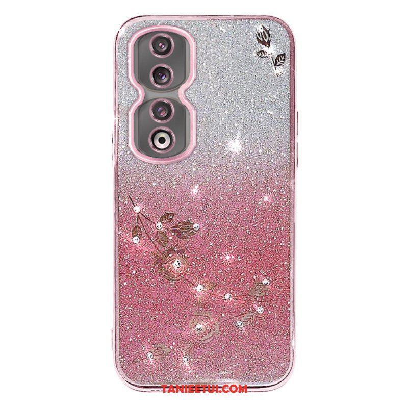 Etui do Honor 90 Pro Brokat W Kolorze Gradientowym