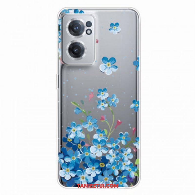 Etui do OnePlus Nord CE 2 5G Niebieskie Kwiaty