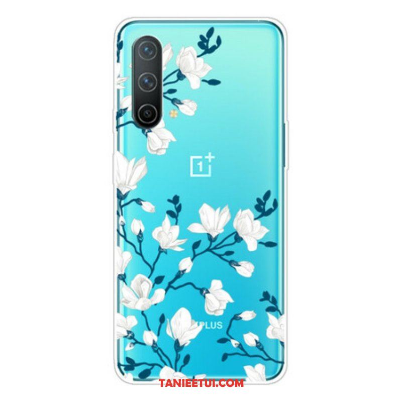 Etui do OnePlus Nord CE 5G Białe Kwiaty