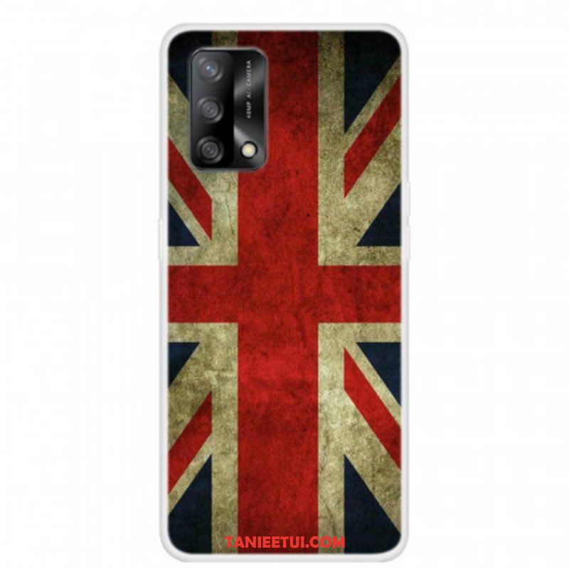 Etui do Oppo A74 4G Flaga Angielska