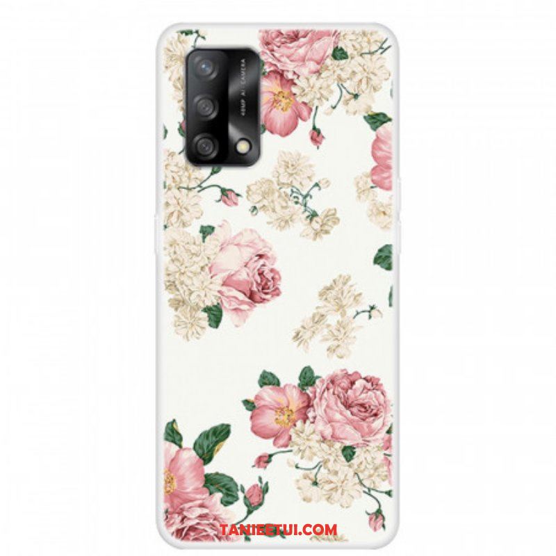 Etui do Oppo A74 4G Kwiaty Wolności