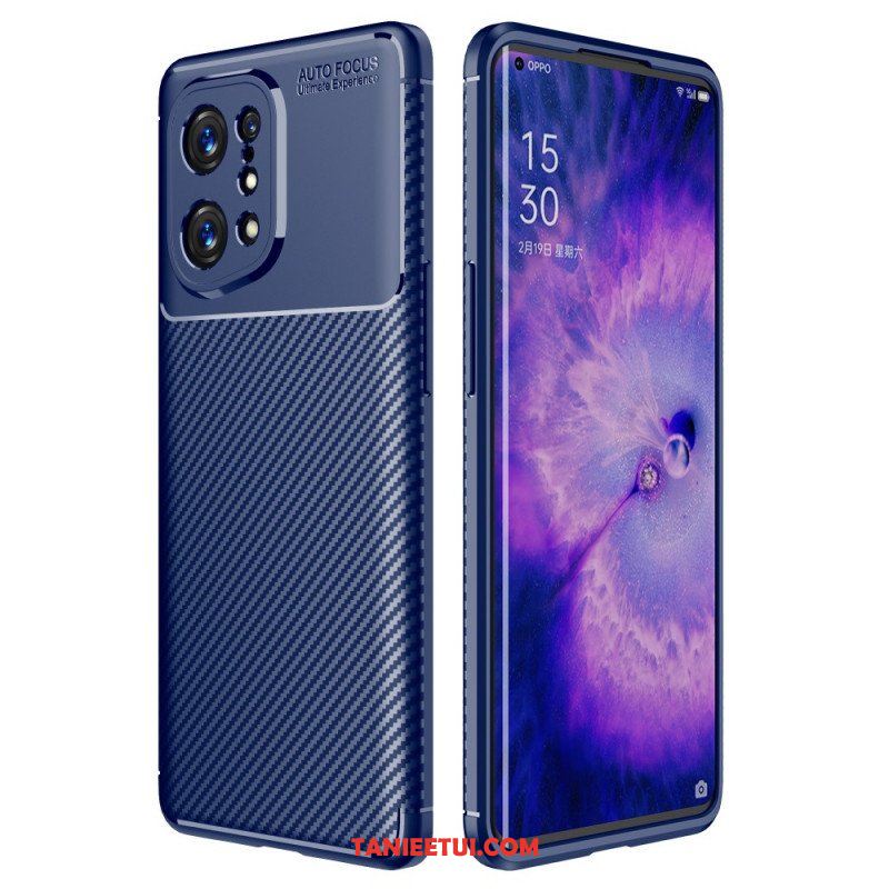 Etui do Oppo Find X5 Wąż Z Włókna Węglowego