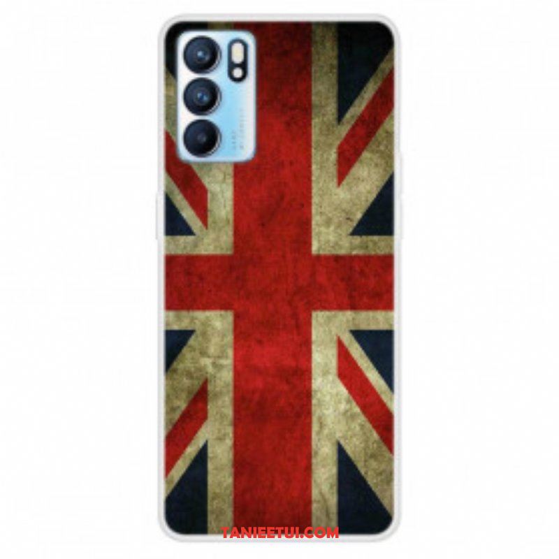 Etui do Oppo Reno 6 5G Flaga Angielska