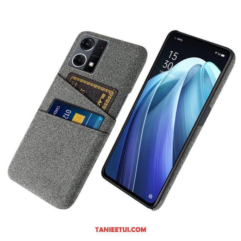 Etui do Oppo Reno 7 Posiadacz Karty Tkaniny