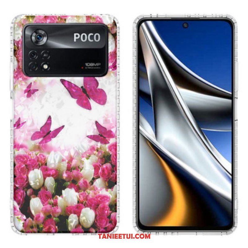 Etui do Poco X4 Pro 5G Stylowe Motyle