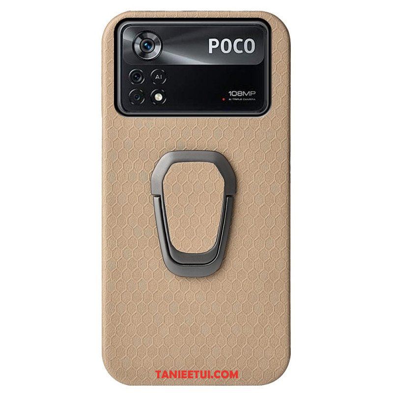 Etui do Poco X4 Pro 5G Tekstura Plastra Miodu Ze Wsparciem