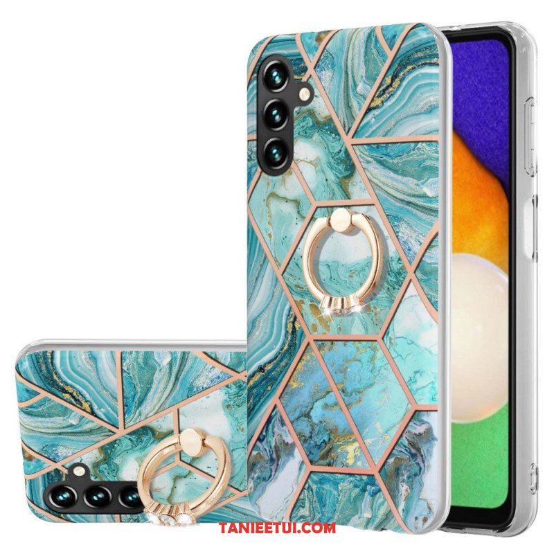 Etui do Samsung Galaxy A13 5G / A04s Geometryczny Marmur Z Podporą Pierścienia